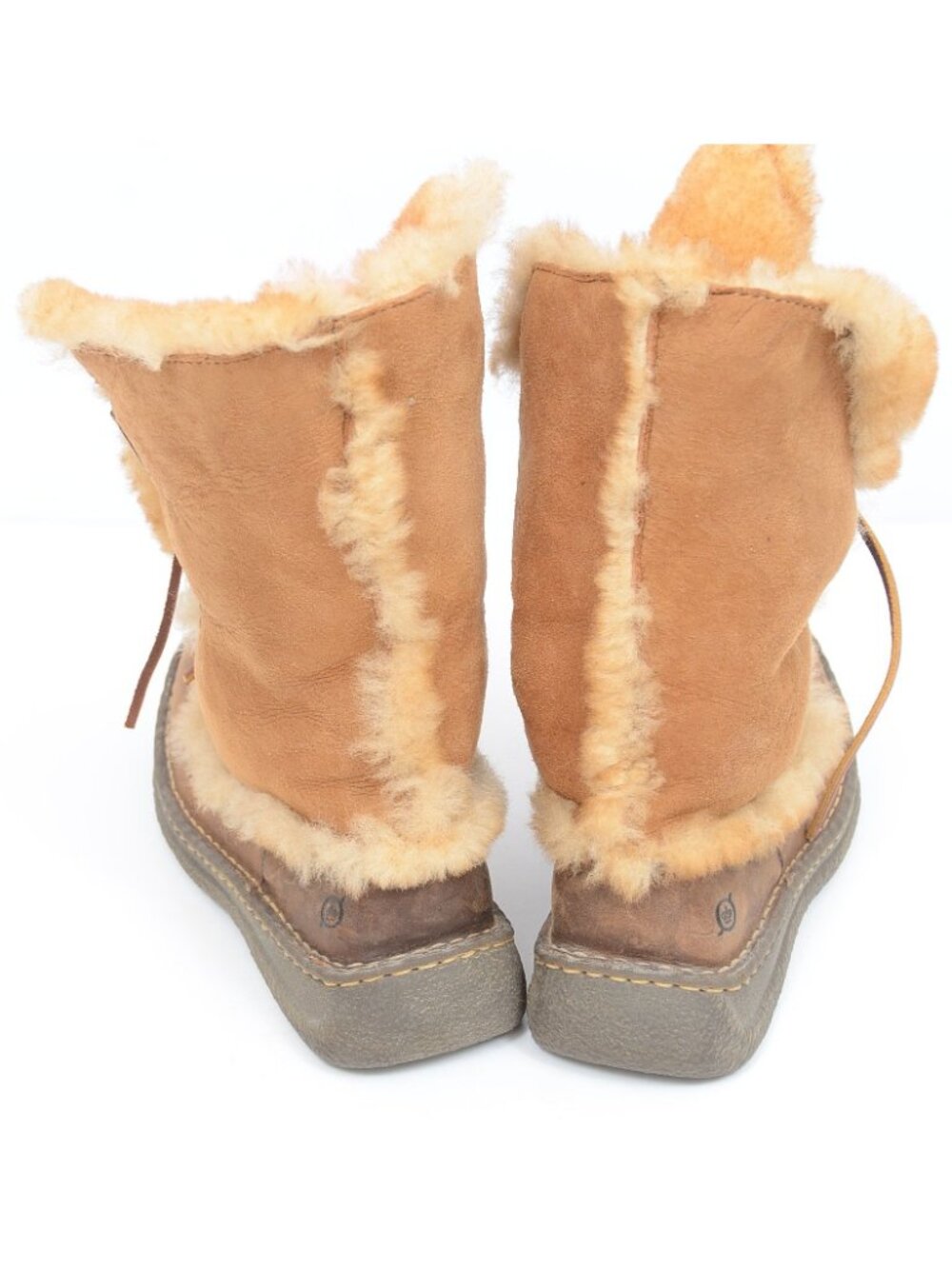 Born Nome Leather Shearling‎ Lace-Up Winter Mid-Calf Convertible Boot Women's 8 - Picture 9 of 15
